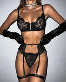 Conjunto de Lingerie All Black - Libertina Sex Shop - calcinha lingerie, cinta liga lingerie, liga de perna lingerie, lingerie, lingerie completa, lingerie conjunto, lingerie delicada, lingerie dia dos namorados, lingerie erótica, lingerie feminina preta, lingerie luxo, lingerie preta, lingerie promocão, lingerie renda, lingerie romantica, lingerie sensual, lingerie sexy, lingerie transparente, lingeries sexy, loja de lingerie - Sex Shop Vibradores