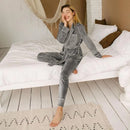 Conjunto House Suit em Veludo com Calça e Roupão - Libertina Sex Shop - conjuntos, kit, pijama feminino, pijama quente, roupão pijama - Sex Shop Vibradores