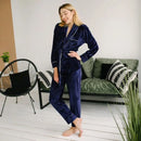 Conjunto House Suit em Veludo com Calça e Roupão - Libertina Sex Shop - conjuntos, kit, pijama feminino, pijama quente, roupão pijama - Sex Shop Vibradores