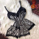 Conjunto Luxury - Conjunto de Pijama Sexy em Renda - Libertina Sex Shop - pijama de renda, pijama feminino, vestuario - Sex Shop Vibradores