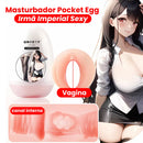 Masturbador Massageador Masculino Pocket Egg - Diferentes Formatos Ânus Vagina Boca