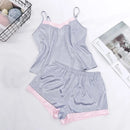 Sexy Love Doll | Conjunto em Cetim - Libertina Sex Shop - kit pijama feminino, pijama confortável, pijama de cetim, pijama em seda, pijama feminino, vestuario - Sex Shop Vibradores