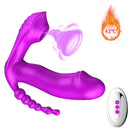 Suck 3 em 1 - Vibrador para Ponto G, Ânus e Clitóris com Controle Remoto a Distância - Libertina Sex Shop - aquecimento, blackfriday22, bluetooth, Calcinha Vibratoria, casais, controle, maisvendidos, mulheres, sugador, sugador de clitóris, Traffic 11/05, vibrador, vibrador com controle remoto, vibrador com sugador, vibrador de ponto g, vibrador feminino, vibrador para mulheres - Sex Shop Vibradores