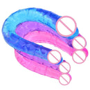 Vibrador Consolo Duplo para Lésbicas - 2Caps - Libertina Sex Shop - consolo duplo, consolo duplo para lesbicas, dildo, dildo com duas cabeças, dildo de borracha, penis de borracha, penis de borracha com duas cabeças - Sex Shop Vibradores