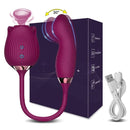Vibrador de Rosa com Sugador de Clitóris & Estimulador de Ponto G - RoseNuo