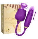 Vibrador Sexual com Sugador de Clitóris e Bullet Vai Vem - Rose X - Libertina Sex Shop - sugador, sugador de clitóris, vibrador, vibrador aprova d'água, vibrador com sugador, vibrador de clitóris, vibrador de duas pontas, vibrador de mulher, vibrador de ponto g, vibrador e sugador de clitóris, vibrador erótico, Vibrador Feminino, vibrador mulher, vibrador para mulher, vibrador para mulheres, vibrador para o clitóris, vibrador ponto g, vibrador sugador, vibrador sugador de clitóris - Sex Shop Vibradores