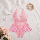 Body Lingerie Plus Size em Renda · Linha Curvas · Tamanhos G ao EXGG · Camisola Elegante para Corpos