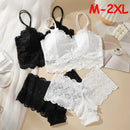 Conjunto Sutiã e Calcinha em Renda Sólida · Sem Aro · Lingerie do Dia a Dia Sensual · P ao G