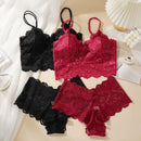 Conjunto Sutiã e Calcinha em Renda Sólida · Sem Aro · Lingerie do Dia a Dia Sensual · P ao G