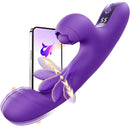 Ametista roxa com o app
