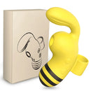 Vibrador Bee 2 em 1  - Vibrador Abelhinha com Estimulador de Clitóris e Ponto-G