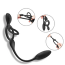 Anel Peniano Triplo Estímulo Simultâneo Poderoso com Vibrador Integrado - TripleForce