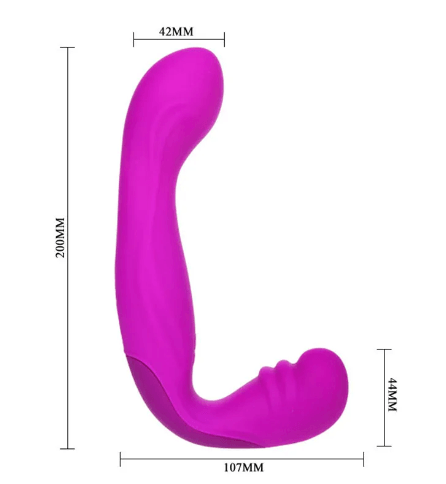 Vibrador com Duas Pontas para Mulheres, Strapless Cinta Peniana sem Alça - TwoLoves