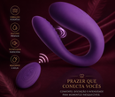 Vibrador de Casais com Estimulador de Ponto G & Sugador de Clitóris - Sex Time