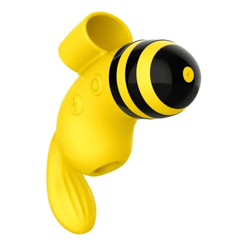Vibrador Bee 2 em 1  - Vibrador Abelhinha com Estimulador de Clitóris e Ponto-G