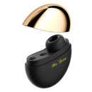 Midas preto aberto com a tampa dourada