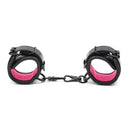 Algemas para Bondage de Couro Regulável - Libertina Sex Shop - acessórios, algema bdsm, algemas sexuais, bdsm, bondage, mulheres - Sex Shop Vibradores