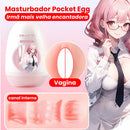 Masturbador Massageador Masculino Pocket Egg - Diferentes Formatos Ânus Vagina Boca