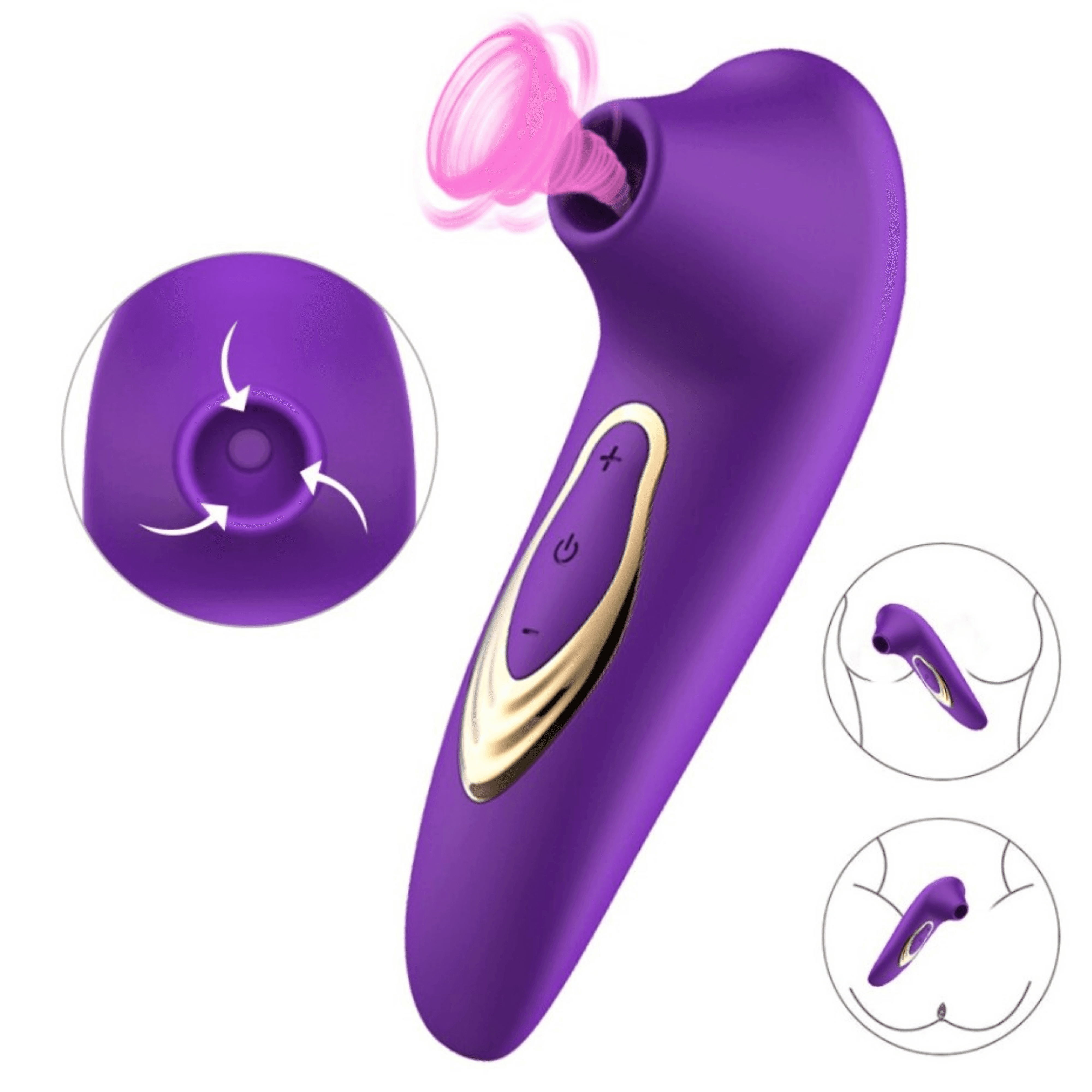 BestFriend  - Vibrador Feminino Sugador de Clitóris e Mamilos Super Potente