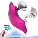 Calcinha Vibratória com Controle Remoto a Distância, Sugador e Vibrador de Clitóris - Rose - Promo - Libertina Sex Shop - black friday - Sex Shop Vibradores