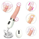 Consolo Realístico com Aquecimento, Vai Vem e Vibrações por Controle Remoto - Dibe Cyclone Fire - Libertina Sex Shop - Libertina Sex Shop 