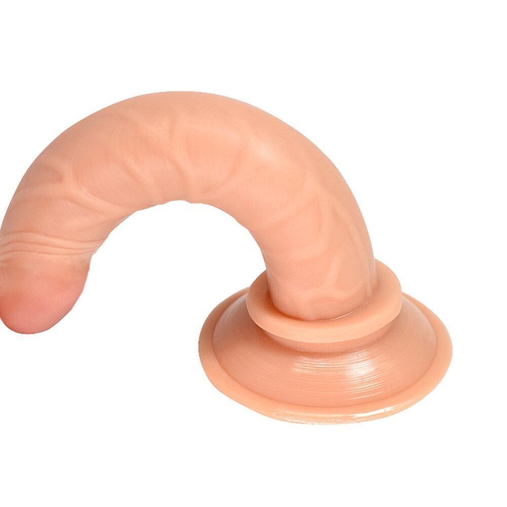 Dildo Consolo Pênis Realístico Masturbador Feminino com Ventosa