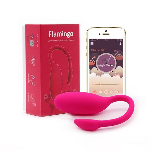 Flamingo - Vibrador Feminino de Ponto G e Clitóris com Controle a Distância - Libertina Sex Shop - 6 vibradores casal, apenasbluetooth, blackfriday22, bluetooth, casais, maisvendidos, megapromo, mulheres, vibrador com controle remoto, vibrador de ponto g, vibrador flamingo - Sex Shop Vibradores