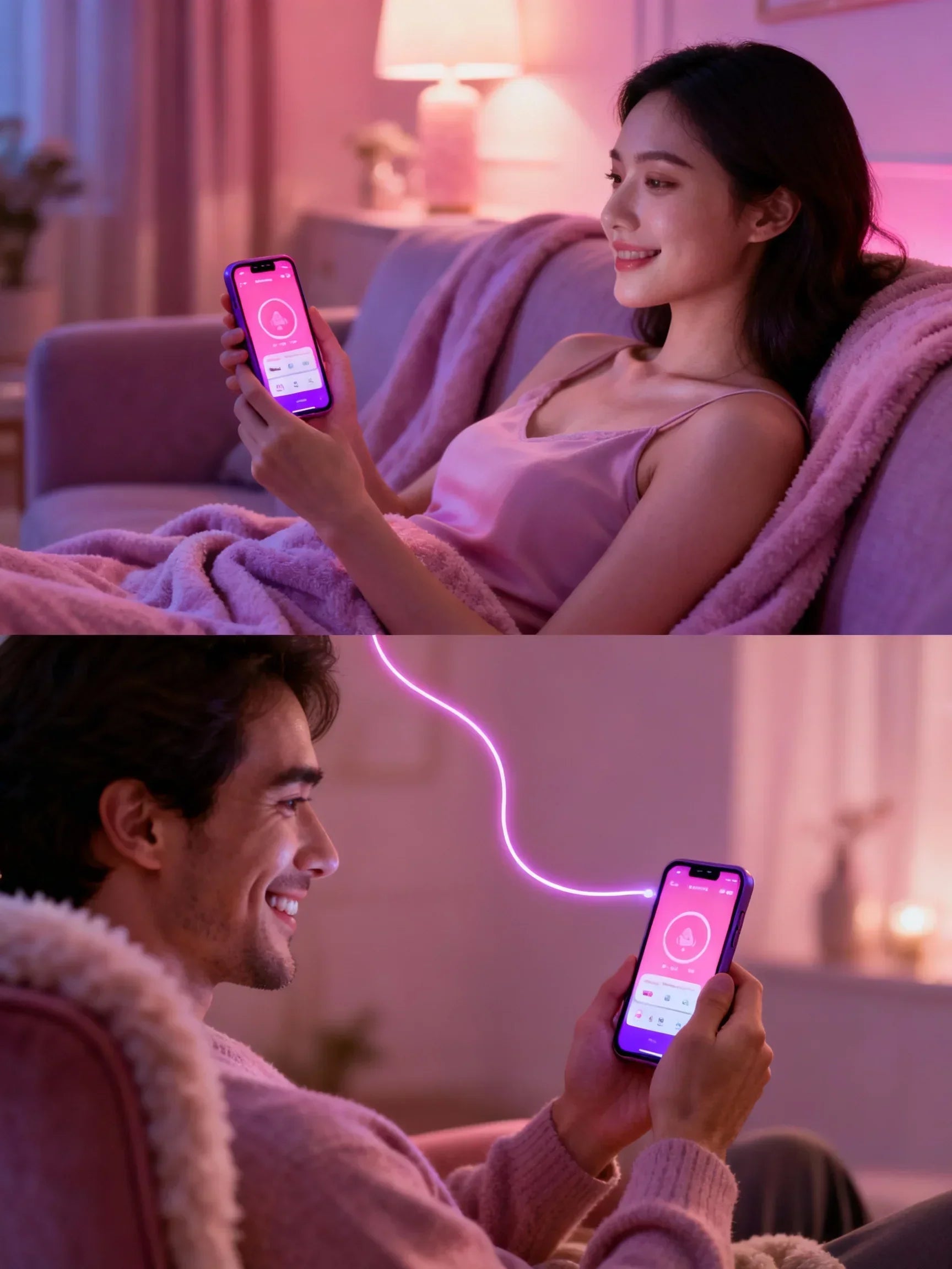 Vibrador Feminino de Ponto G e Clitóris com Controle a Remoto Bluetooth   - Lola