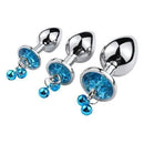 Kit Plug Anal com Jóia e Sino - Runyu - Libertina Sex Shop - acessório, anal, plug, Plug Anal - Sex Shop Vibradores