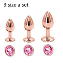 Kit Plug Anal Joia Elegante - Iniciante ao Avançado - Libertina Sex Shop - kit plug anal, plug, plug anal, plug anal joia - Sex Shop Vibradores