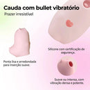 Cauda com bullet vibratório