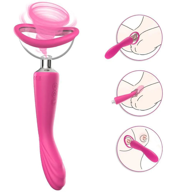 Magic Orgams - Vibrador com Simulador de Sexo Oral com Ondas de Sucção - Libertina Sex Shop - mulheres, simulador, sugador, vibrador - Sex Shop Vibradores