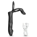 Vibrador Extasy - Anel Peniano com Estimulador de Próstata e Pênis Companheiro para DP