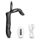 Vibrador Extasy - Anel Peniano com Estimulador de Próstata e Pênis Companheiro para DP