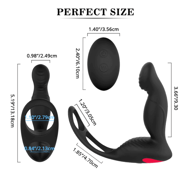 Massageador de Próstata Recarregável com Controle - Langer- RCT S Hande - Libertina Sex Shop - anal, blackfriday22, bluetooth, casais, estimulador de prostata, homens, masturbador masculino, mulheres, plug, vibrador, vibrador masculino - Sex Shop Vibradores