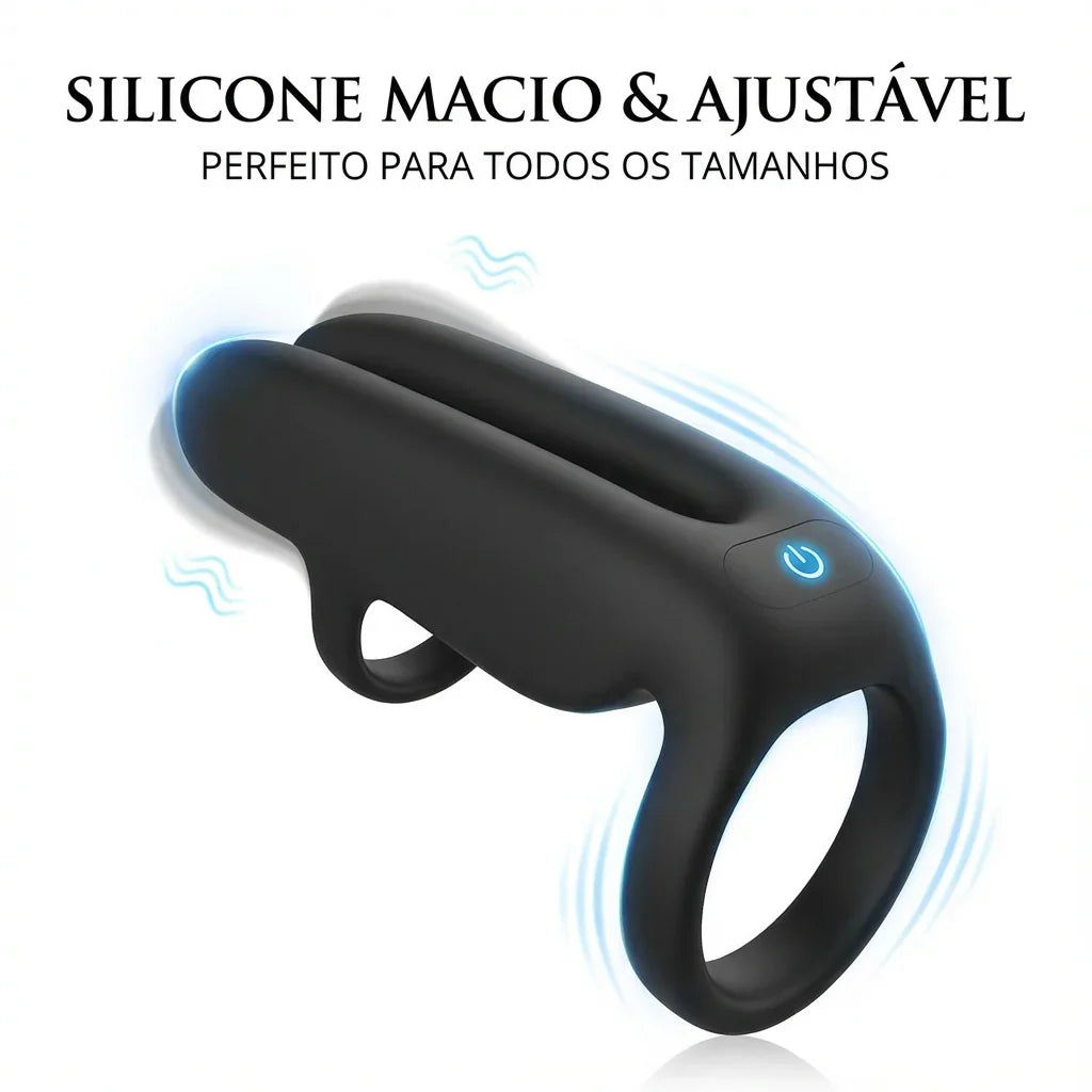 Anel Peniano Vibratório Titan - 10 Modos de Vibrações Poderosas