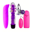 Kit Completo Vibrador Golfinho - Vibrador Golfinho, Plug Anal, Vibrador Bullet e Vibrador de Ponto-G