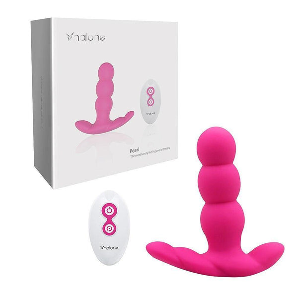 Plug Anal com Vibrador - Nalone Pearl - Libertina Sex Shop - acessórios, anal, bluetooth, casais, mulher, plug, Plug Anal, plug anal com controle remoto, vibrador anal - Sex Shop Vibradores