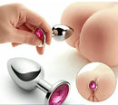 Plug Anal Luxo com Joia - Libertina Sex Shop - acessórios, anal, mulheres, plug, Plug Anal - Sex Shop Vibradores
