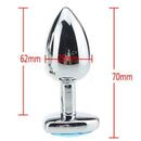 Plug Anal Luxo com Joia - Libertina Sex Shop - acessórios, anal, mulheres, plug, Plug Anal - Sex Shop Vibradores