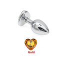 Plug Anal Luxo com Joia - Libertina Sex Shop - acessórios, anal, mulheres, plug, Plug Anal - Sex Shop Vibradores