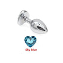 Plug Anal Luxo com Joia - Libertina Sex Shop - acessórios, anal, mulheres, plug, Plug Anal - Sex Shop Vibradores