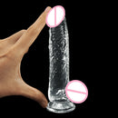 Prótese Pênis Realístico Transparente - StarDildo - Libertina Sex Shop - dildo, dildo com cinta, dildo de borracha, dildo grosso, masturbador realístico, Pênis com ventosa, pênis cyberskin, pênis de borracha, Pênis realístico, vibrador dildo - Sex Shop Vibradores