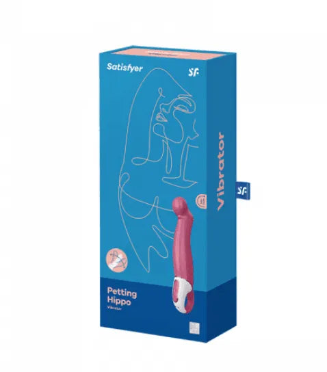 Satisfyer Petting Hippo - Massageador e Vibrador de Ponto G - Libertina Sex Shop - satisfyer, satisfyer consolo, satisfyer vibrador, Vibrador Feminino, vibrador penetração, vibrador ponto g, vibrador satisfyer - Sex Shop Vibradores