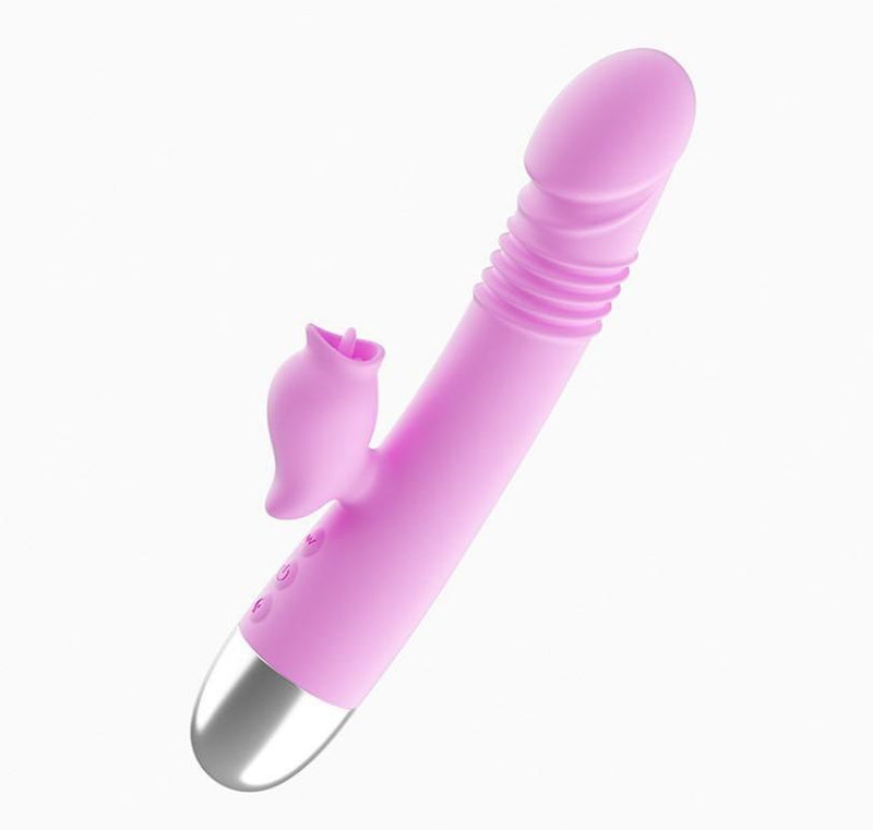Sense Pleasure - Vibrador Rabbit Vai e Vem Ponto G e Simulador de Sexo Oral Clitóris - Promo - Libertina Sex Shop - black friday - Sex Shop Vibradores