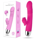 Sense Pleasure - Vibrador Rabbit Vai e Vem Ponto G e Simulador de Sexo Oral Clitóris - Libertina Sex Shop - aquecimento, blackfriday22, maisvendidos, mulheres, rabbit, simulador, vibrador, Vibrador Feminino Rabbit - Sex Shop Vibradores