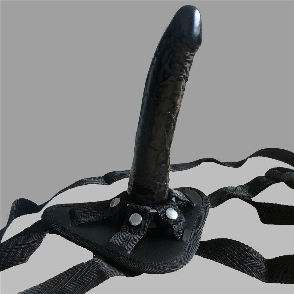 Strap On Cinta com Dildo Consolo Grosso em Silicone