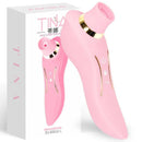 Tina Sugador de Clitóris e Vibrador com Aquecimento - Libertina Sex Shop - aquecimento, mulher, mulheres, sugador, vibrador - Sex Shop Vibradores