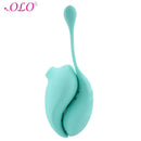 Vibrador & Sugador de Clitóris 2 em 1 - Ovo Olo - Libertina Sex Shop - lançamento, o que é sugador de clitóris, sugador de clitóris, vibrador, vibrador discreto, vibrador feminino - Sex Shop Vibradores