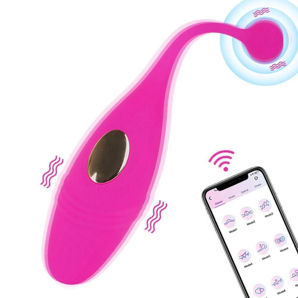 Vibrador Bullet EGG 2.0 Estimulador de Ponto G com Controle via Bluetooth - Libertina Sex Shop - apenasbluetooth, blackfriday22, bluetooth, casais, mulheres, vibrador, vibrador com controle remoto, vibrador de ponto g - Sex Shop Vibradores